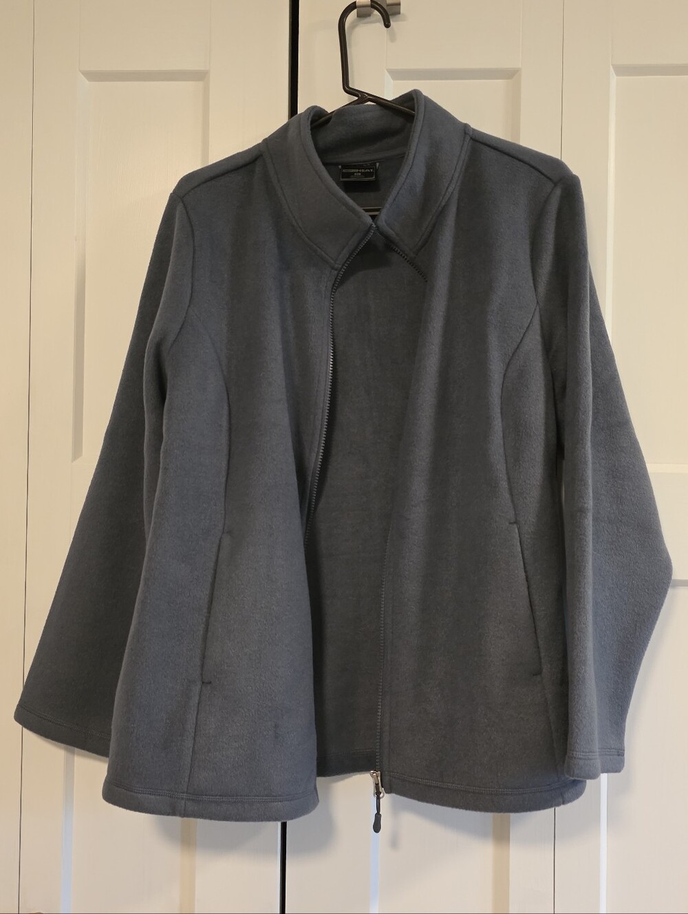 32 Degrees Women's Charcoal Gray Zip-Front Pea Coat